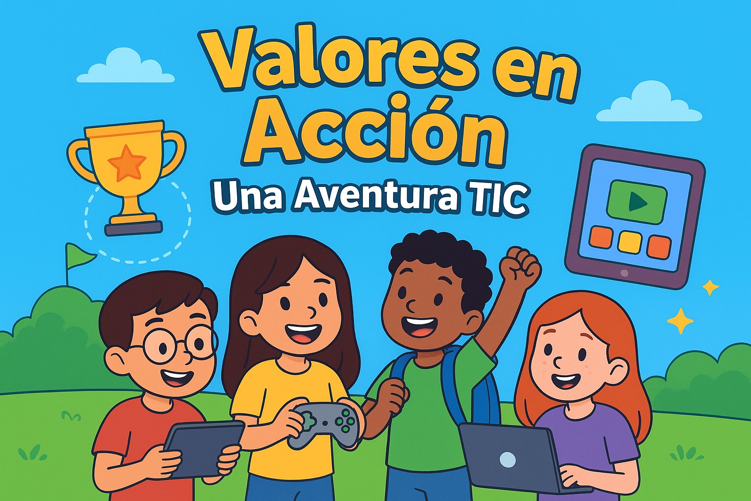 Este sitio fue creado para acompañar una hermosa misión: fortalecer los valores de la tolerancia y el respeto en nuestros estudiantes de tercer grado, promoviendo la sana convivencia escolar.
Lo hacemos de una manera divertida y significativa, a través de una secuencia didáctica gamificada, apoyada en el uso de herramientas tecnológicas (TIC). Cada actividad está pensada para que los estudiantes aprendan mientras juegan, reflexionan y comparten con sus compañeros